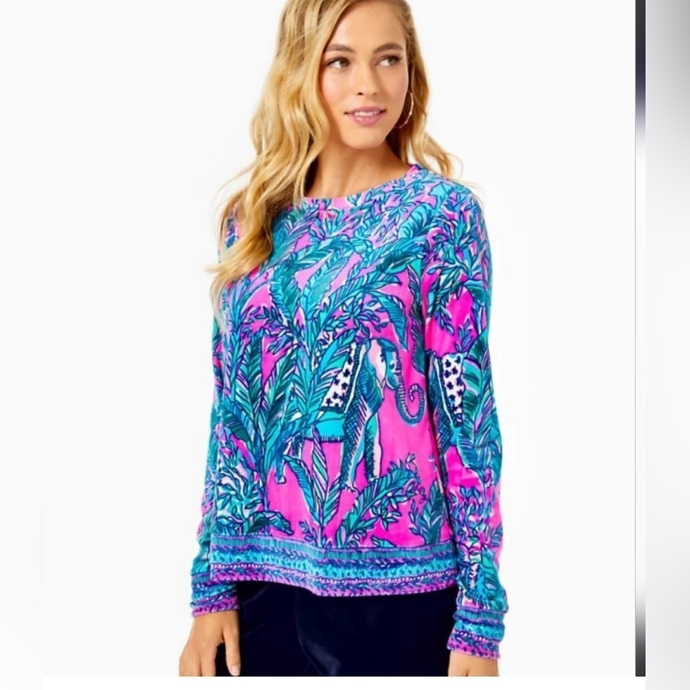 Lilly Pulitzer Rami Velour Sweatshirt